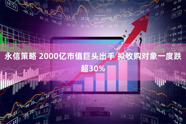 永信策略 2000亿市值巨头出手 拟收购对象一度跌超30%